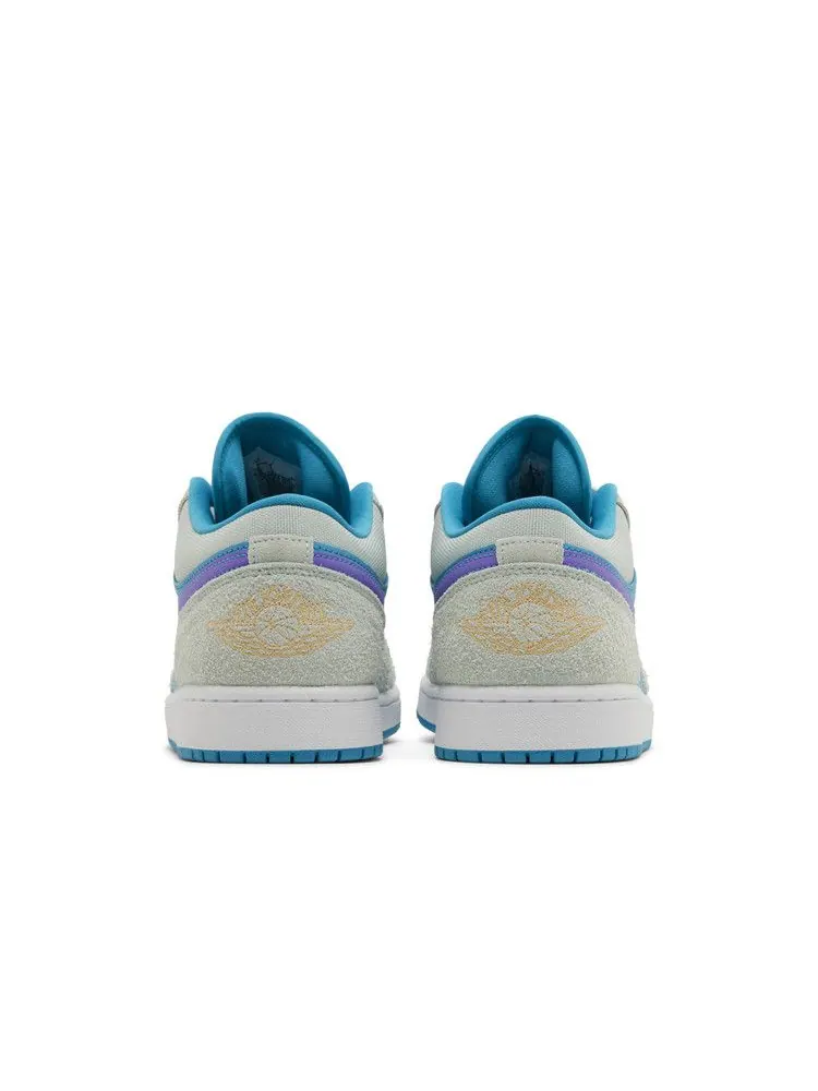 Кроссовки Air Jordan Air Jordan 1 Low SE 'Aquatone Concord' — изображение 7 из 9, фиолетовый/золотистый