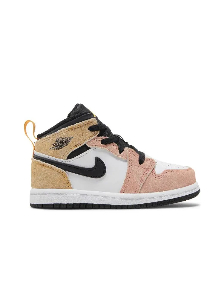 Кроссовки Air Jordan Air Jordan 1 Mid SE TD 'Flight Club' — изображение 2 из 9, белый/черный