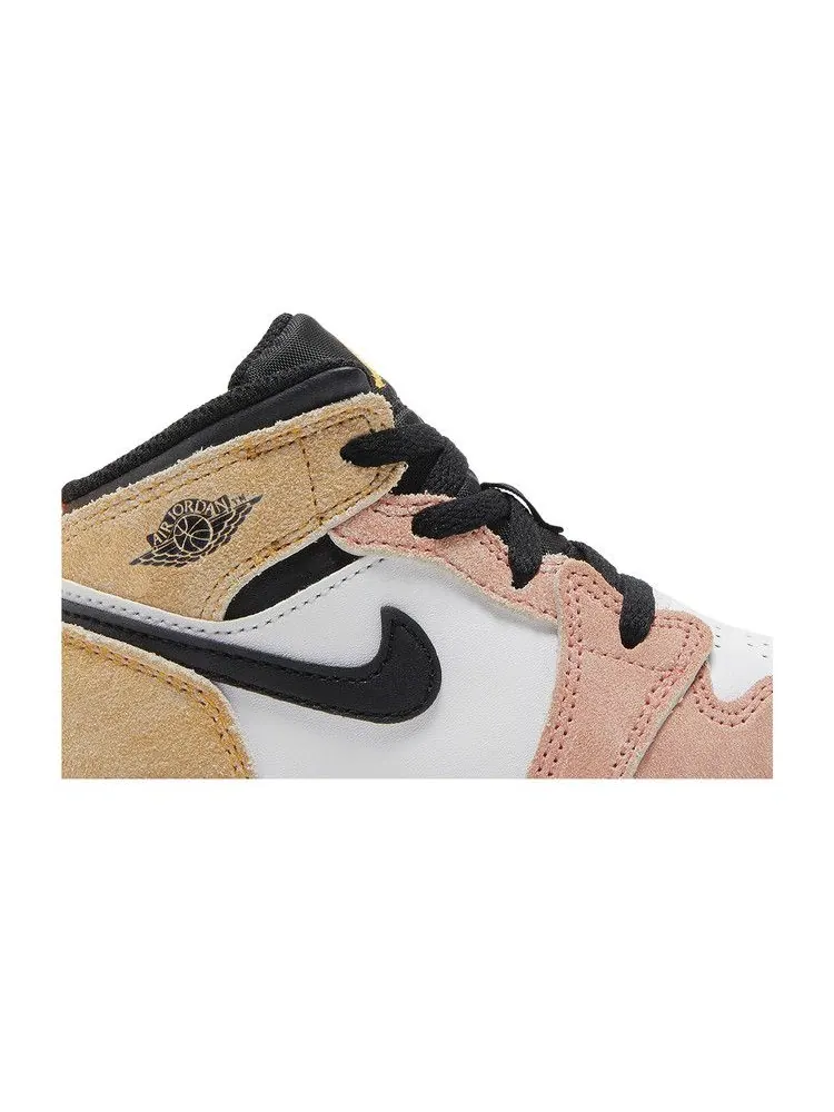 Кроссовки Air Jordan Air Jordan 1 Mid SE TD 'Flight Club' — изображение 3 из 9, белый/черный