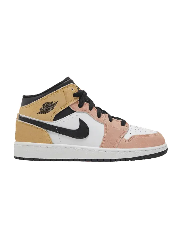 Кроссовки Air Jordan Air Jordan 1 Mid SE GS 'Flight Club' — изображение 1 из 9, белый/черный