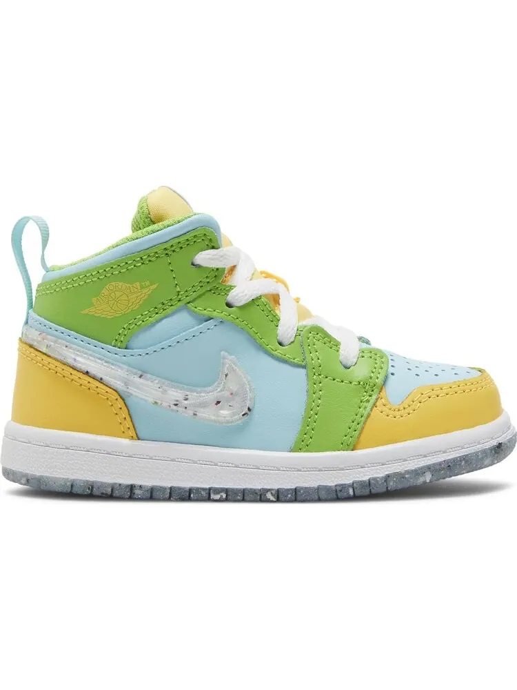 Кроссовки Air Jordan 1 Mid SE TD 'Recycled Grind' — изображение 1 из 4, синий