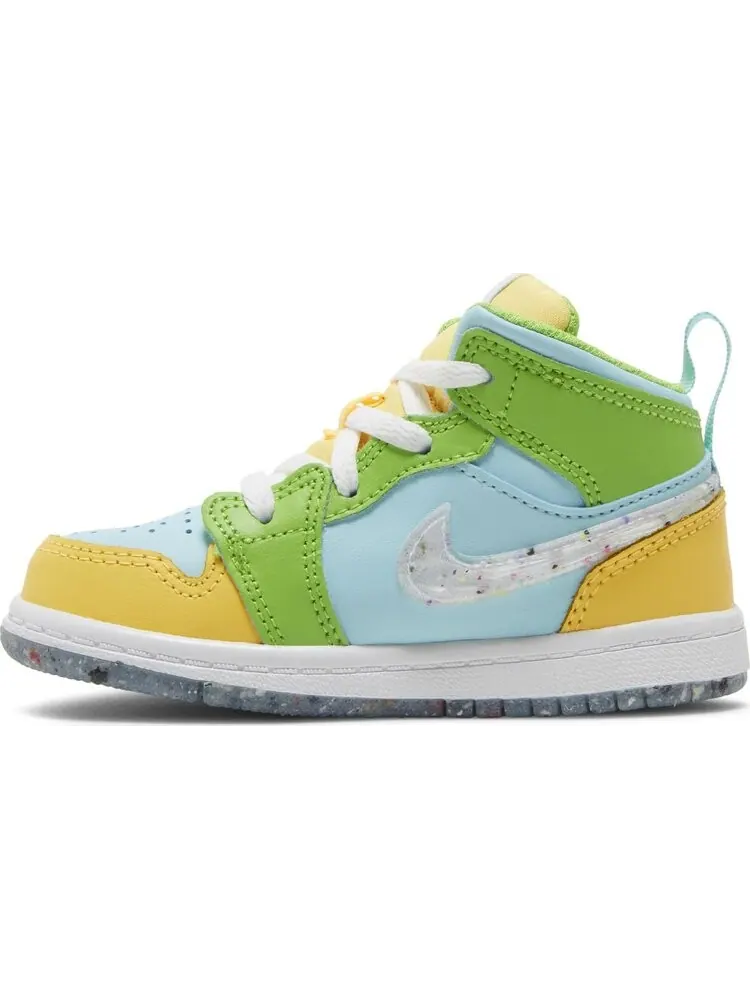 Кроссовки Air Jordan 1 Mid SE TD 'Recycled Grind' — изображение 3 из 4, синий