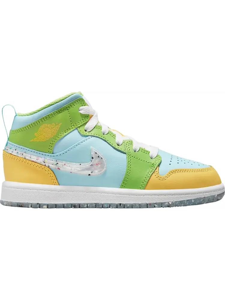 Кроссовки Air Jordan 1 Mid SE PS 'Recycled Grind' — изображение 1 из 1, синий