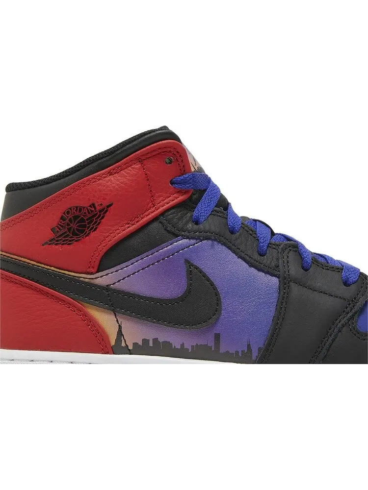Кроссовки Air Jordan 1 Mid SS GS 'Skyline' — изображение 2 из 4, синий