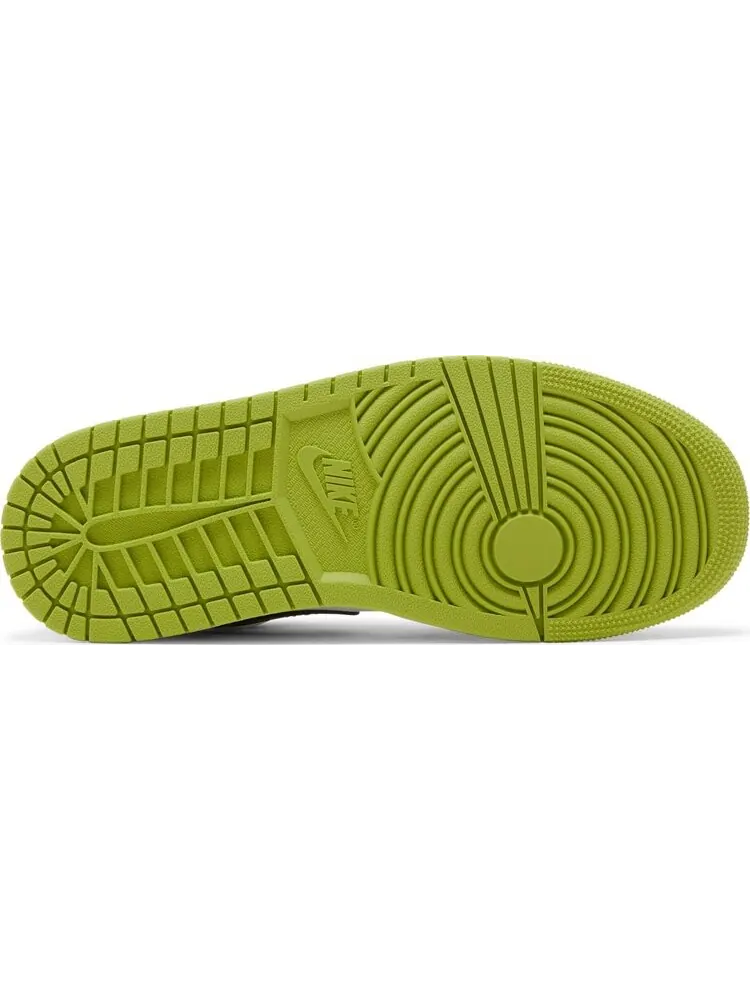 Кроссовки Wmns Air Jordan 1 Low SE Vivid Green Snakeskin — изображение 4 из 8, зеленый