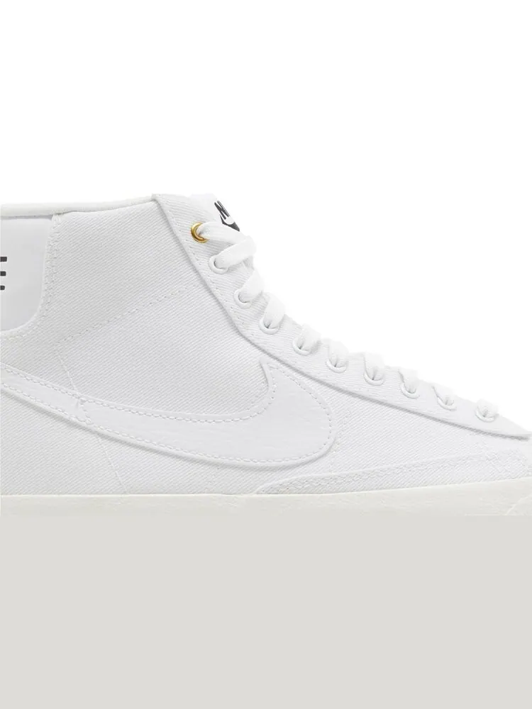 Кроссовки Wmns Blazer Mid '77 Canvas 'White Sail' — изображение 2 из 4, белый