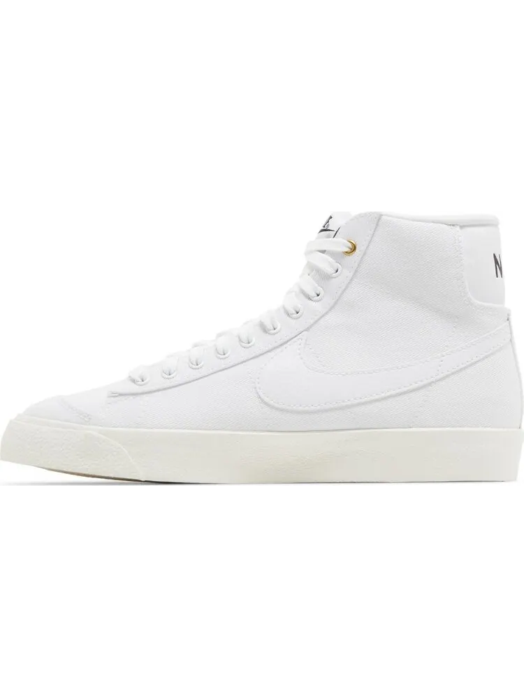 Кроссовки Wmns Blazer Mid '77 Canvas 'White Sail' — изображение 3 из 4, белый