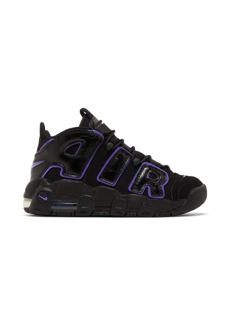 Кроссовки Nike Air More Uptempo GS 'Black Action Grape' — изображение 2 из 9