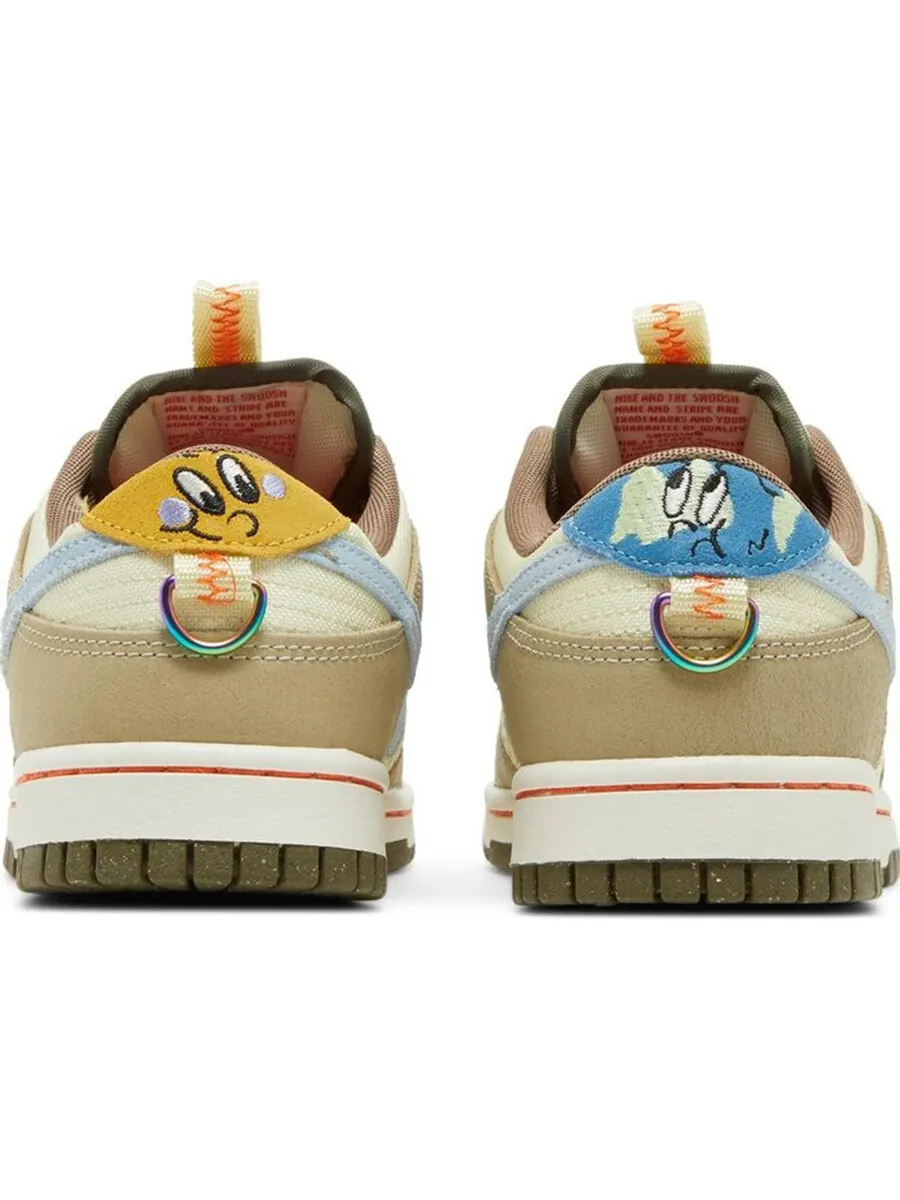 Кроссовки Nike Dunk Low — изображение 3 из 4, бежевый/мультиколор
