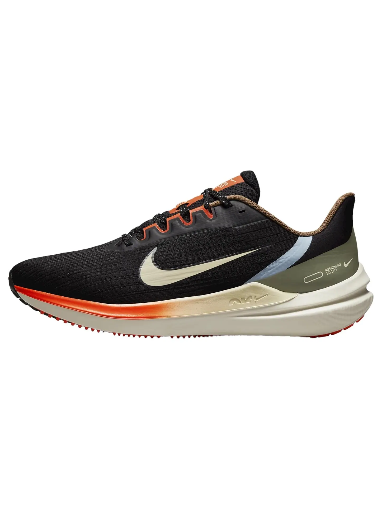 Кроссовки Nike Air Winflo 9 — изображение 1 из 7, черный/оранжевый