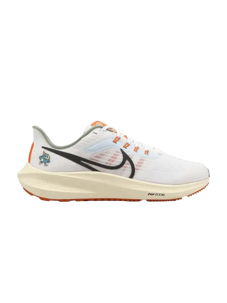 Кроссовки Nike Air Zoom Pegasus 39 Next Nature GS 'White Black' — изображение 1 из 1, белый/черный