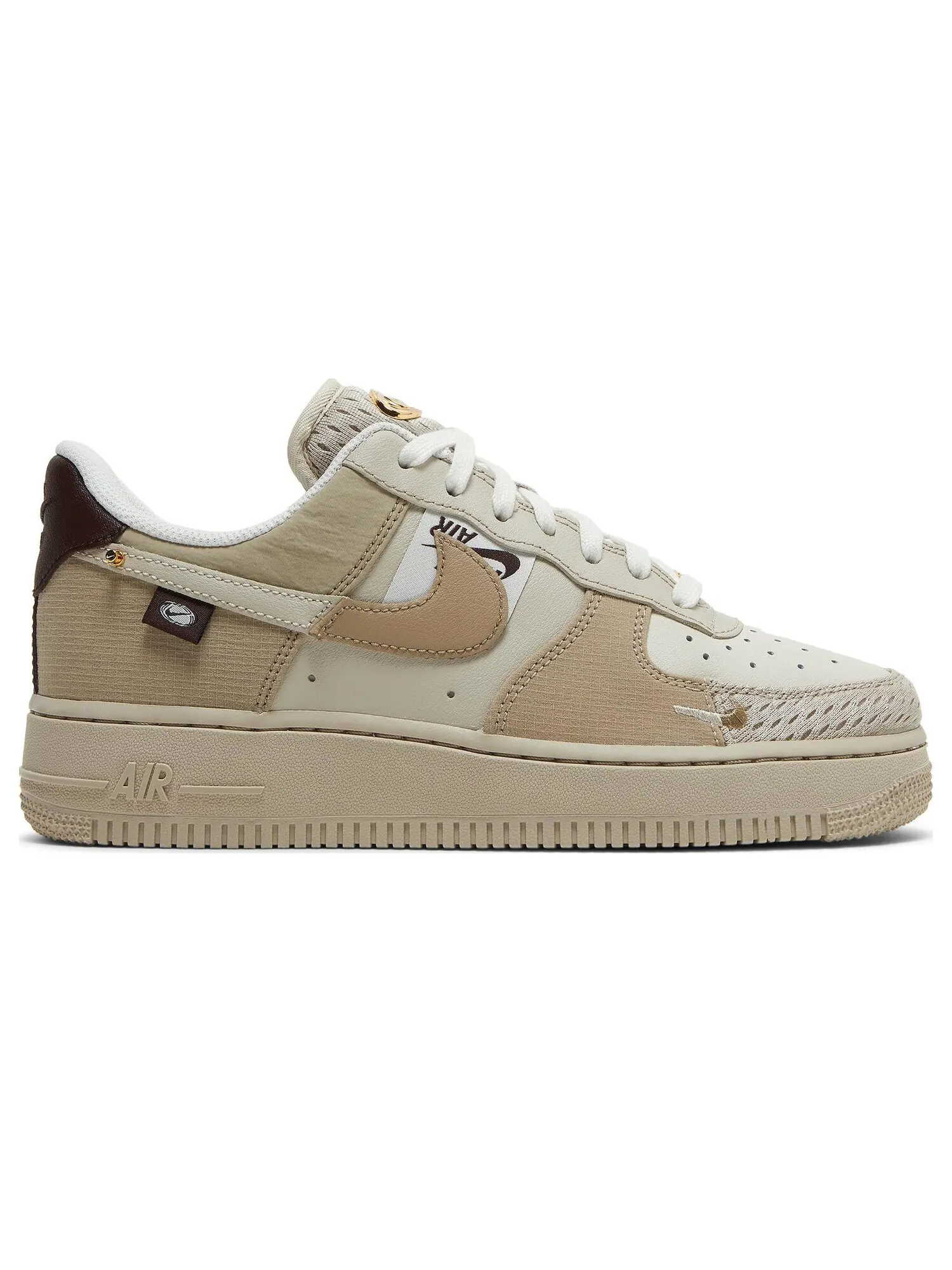 Кроссовки Nike Wmns Air Force 1 '07 LX 'Tan Bling' — изображение 1 из 8, бежевый