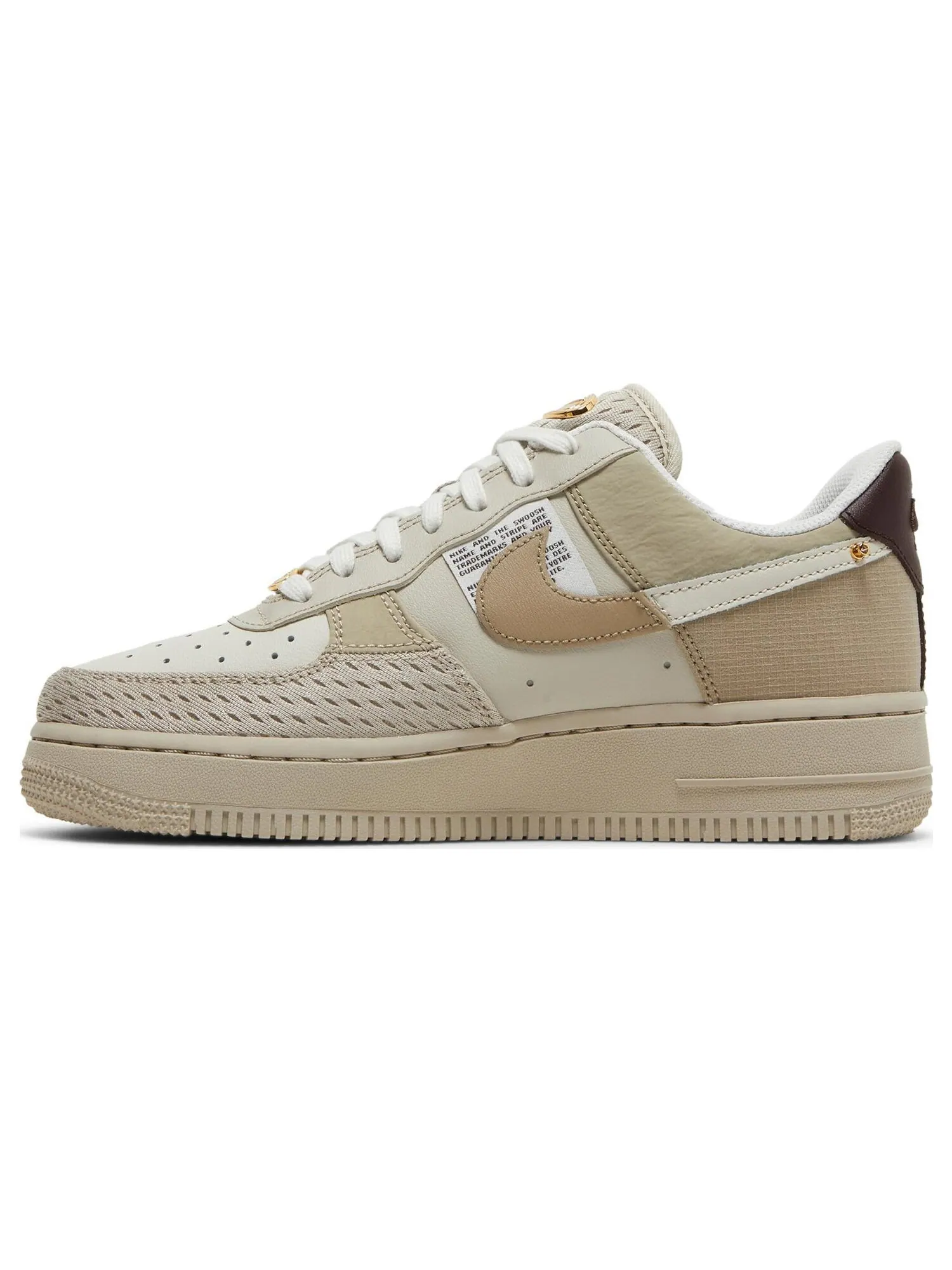 Кроссовки Nike Wmns Air Force 1 '07 LX 'Tan Bling' — изображение 3 из 8, бежевый