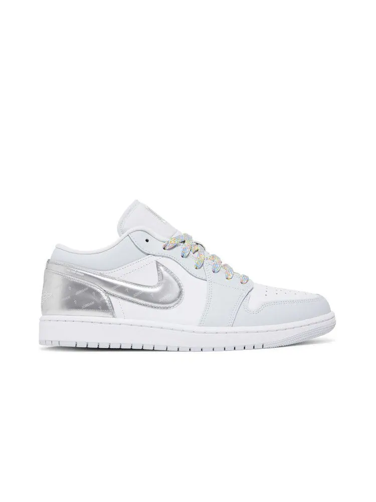 Кроссовки Air Jordan Air Jordan 1 Low SE 'Tear-Away' — изображение 2 из 9, белый/серый