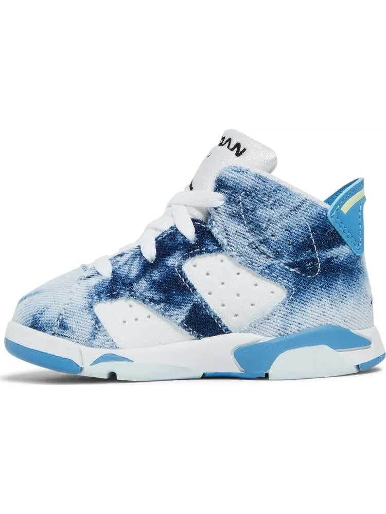 Кроссовки Air Jordan 6 Retro TD Washed Denim 2022 — изображение 3 из 8, синий