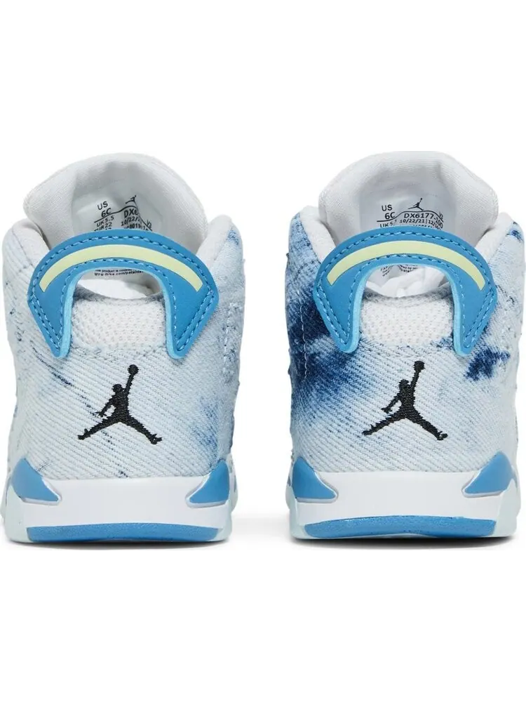 Кроссовки Air Jordan 6 Retro TD Washed Denim 2022 — изображение 6 из 8, синий