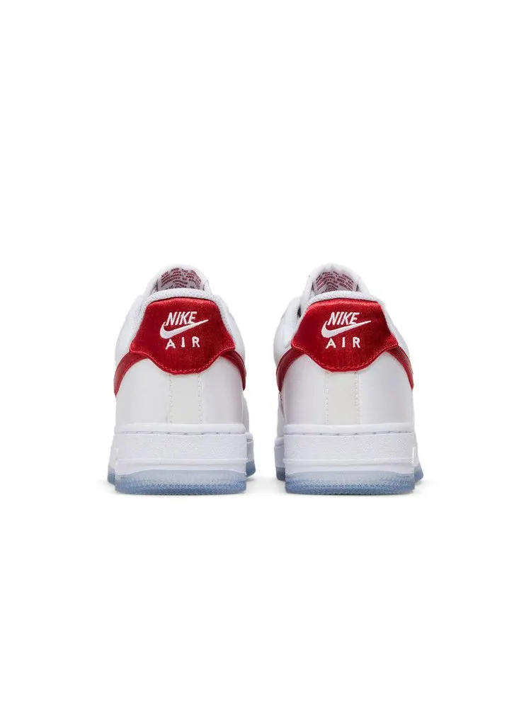 Кроссовки Nike Wmns Air Force 1 Low 'Satin - White Gym Red' — изображение 7 из 9, белый/красный/белый