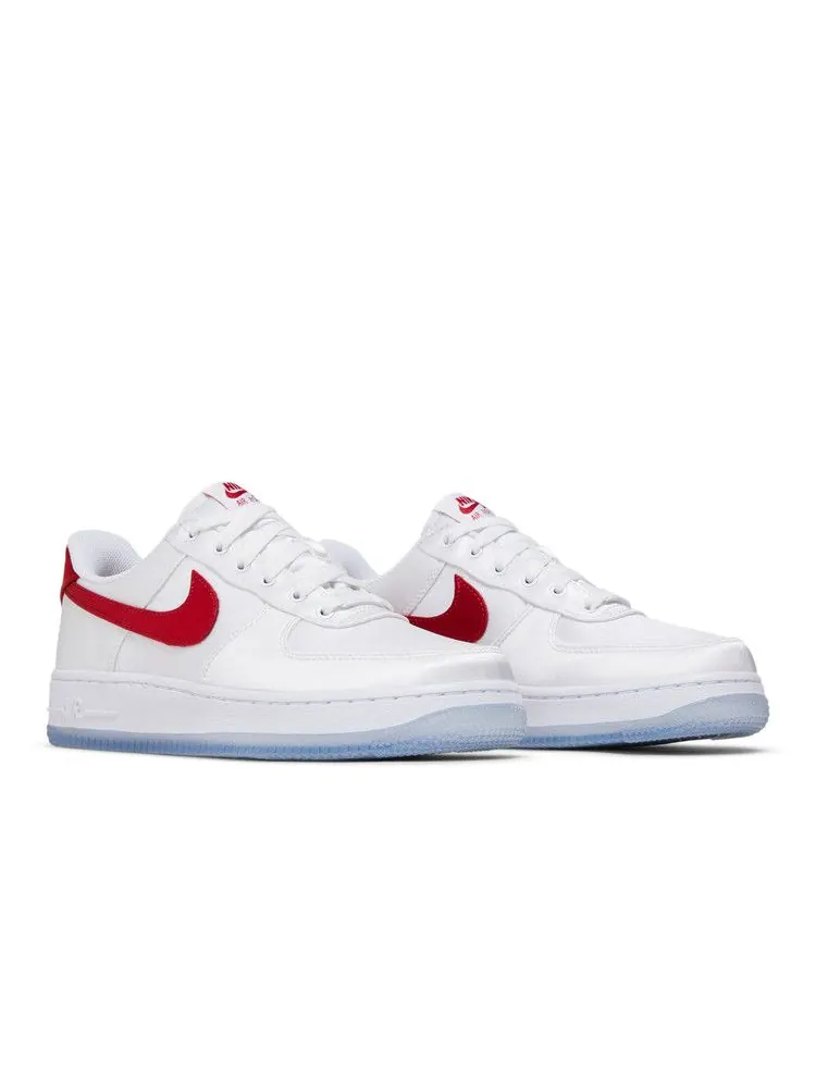 Кроссовки Nike Wmns Air Force 1 Low 'Satin - White Gym Red' — изображение 9 из 9, белый/красный/белый