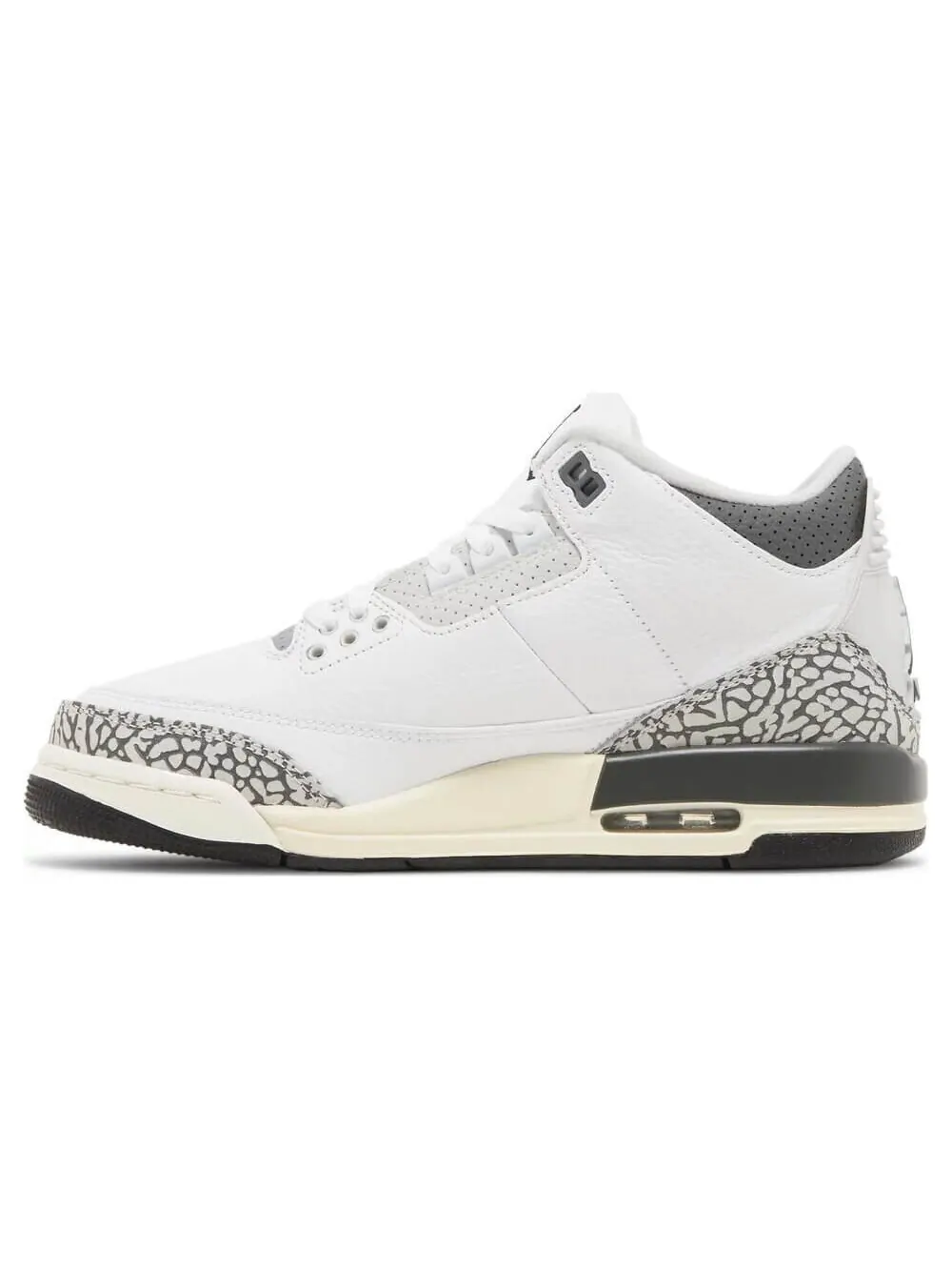 Кроссовки Nike Air Jordan 3 Retro GS Hide N' Sneak — изображение 2 из 8, белый/серый