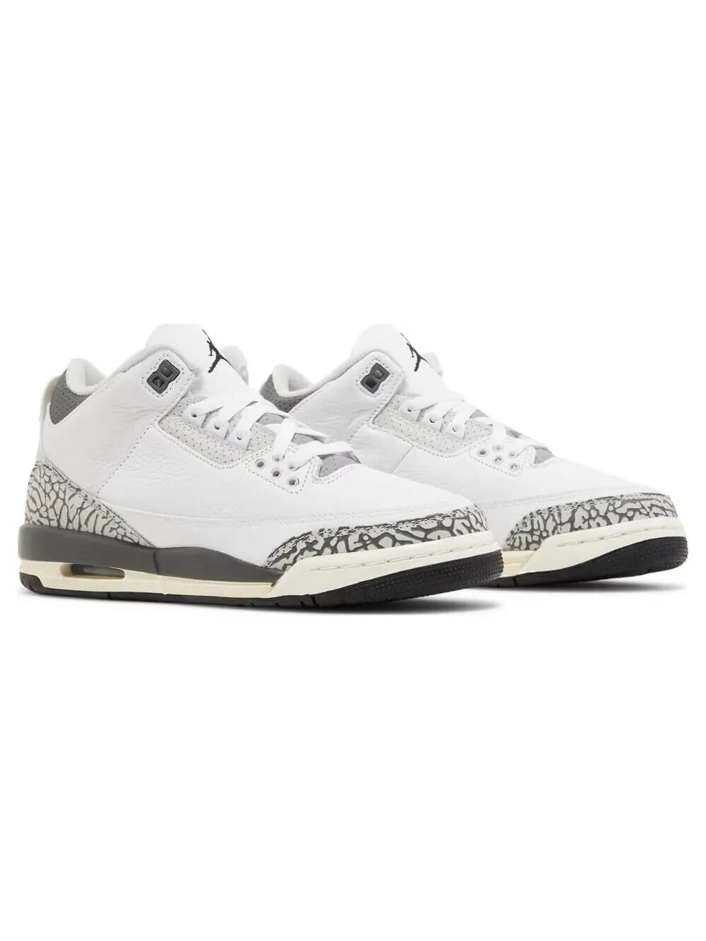 Кроссовки Nike Air Jordan 3 Retro GS Hide N' Sneak — изображение 3 из 8, белый/серый