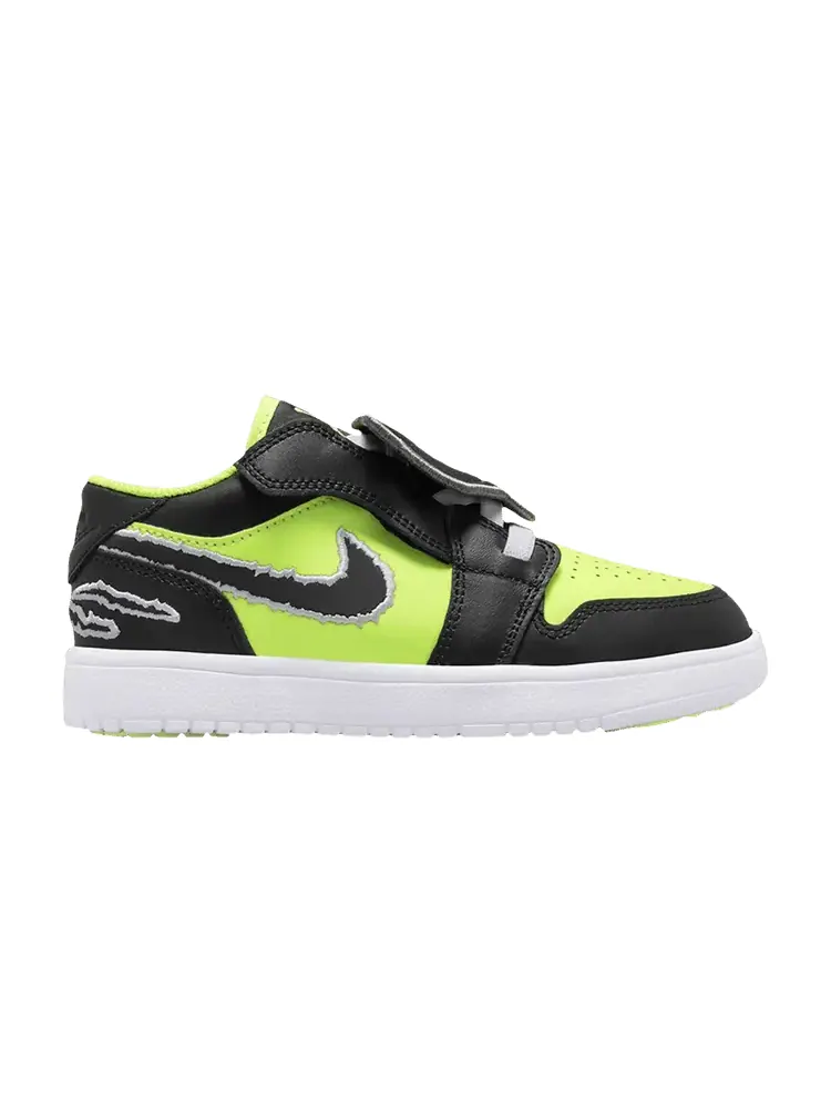 Кроссовки Air Jordan Air Jordan 1 Low ALT SE PS 'Big Cat Energy' — изображение 1 из 1, белый/черный