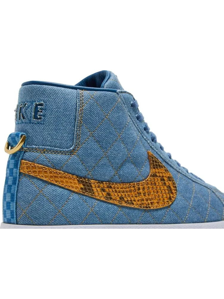 Кроссовки Nike Supreme x Zoom Blazer Mid QS SB 'Denim' — изображение 10 из 10, синий