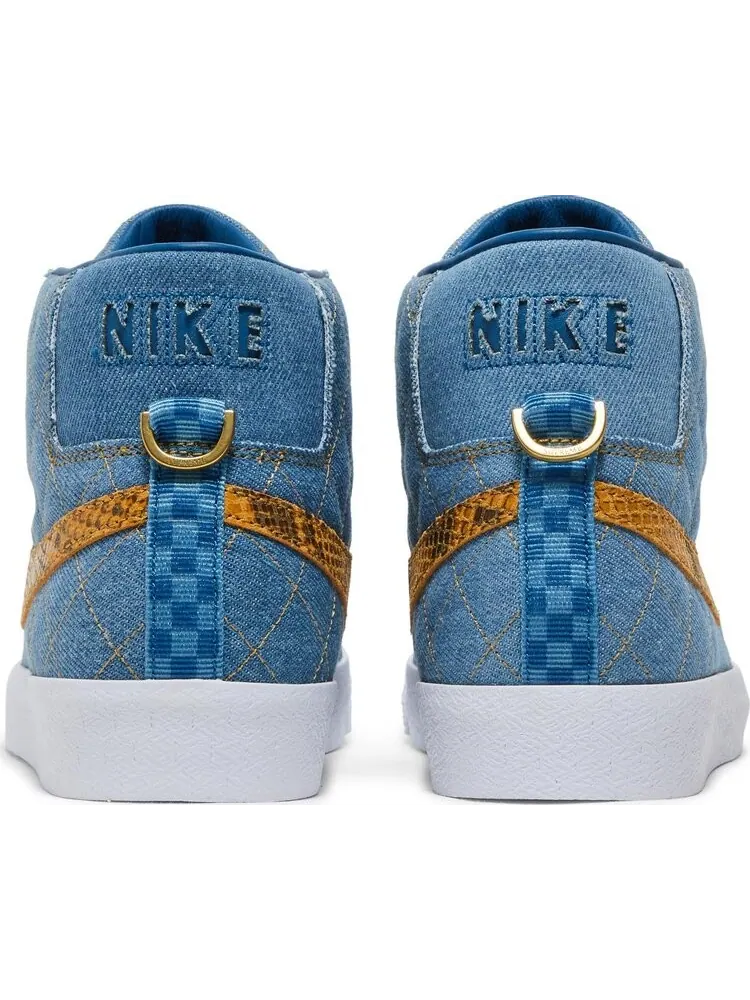 Кроссовки Nike Supreme x Zoom Blazer Mid QS SB 'Denim' — изображение 6 из 10, синий