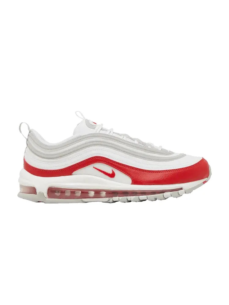 Кроссовки Nike Air Max 97 'White University Red' — изображение 1 из 9, белый/серый/красный