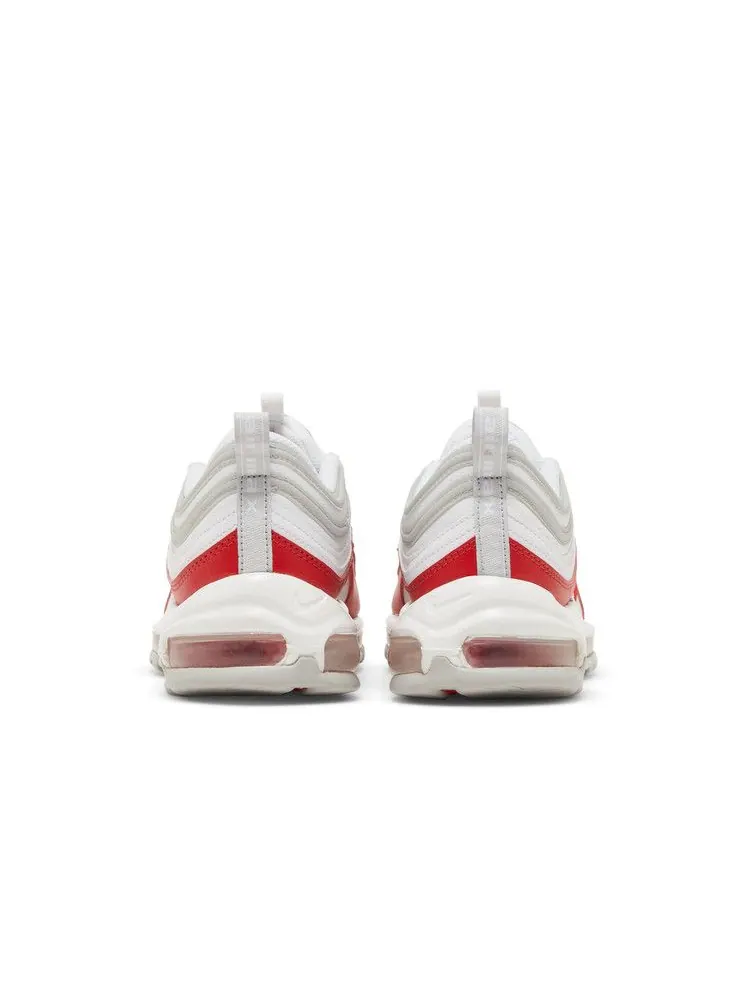 Кроссовки Nike Air Max 97 'White University Red' — изображение 7 из 9, белый/серый/красный