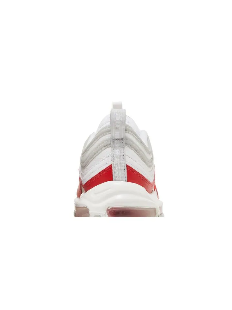 Кроссовки Nike Air Max 97 'White University Red' — изображение 8 из 9, белый/серый/красный
