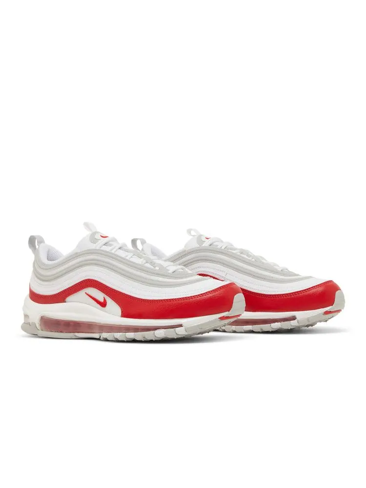 Кроссовки Nike Air Max 97 'White University Red' — изображение 9 из 9, белый/серый/красный
