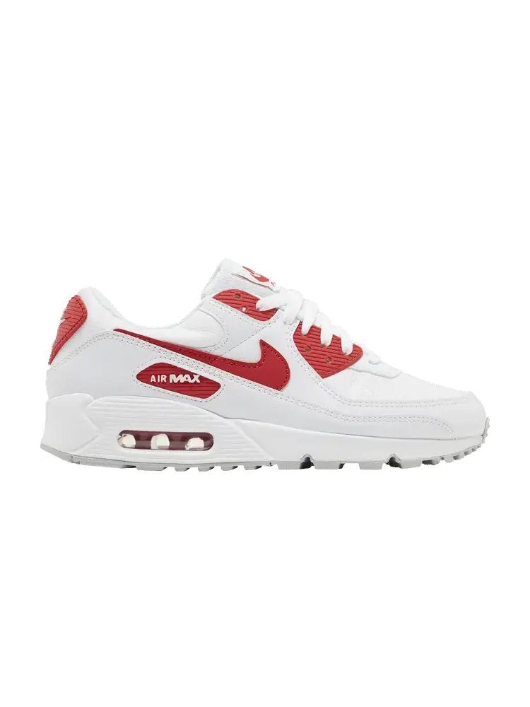 Кроссовки Nike Air Max 90 'White University Red' — изображение 1 из 9, белый/серый/красный