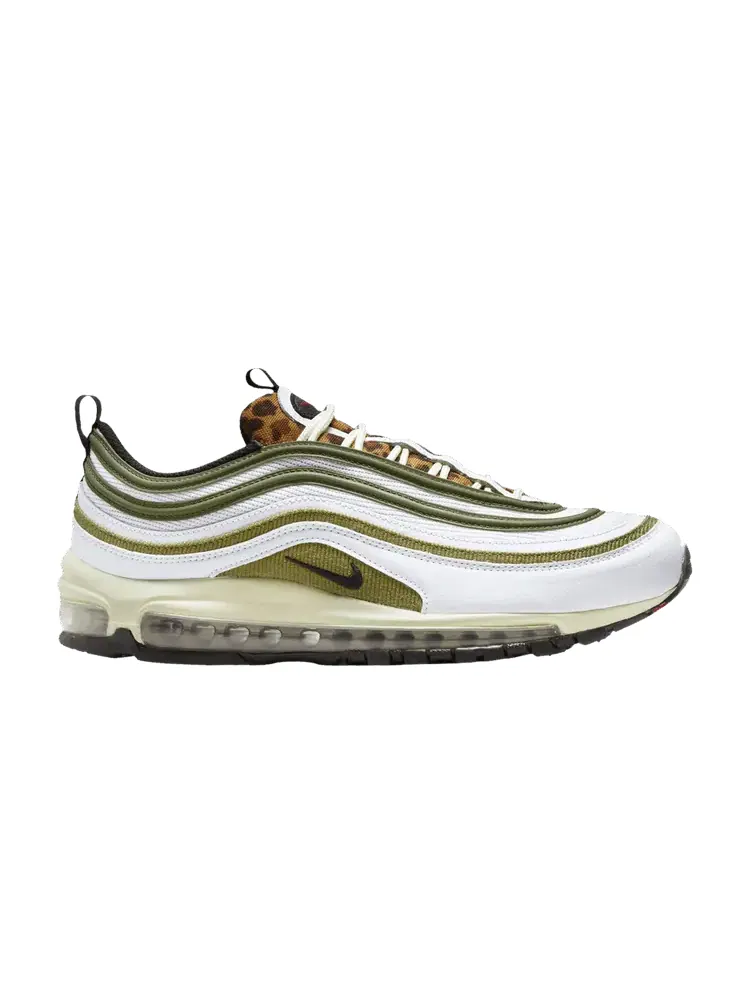 Кроссовки Nike Air Max 97 'Leopard Tongue' — изображение 1 из 1, белый//зеленый/черный