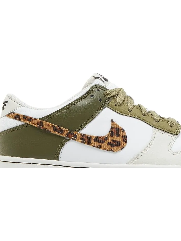 Кроссовки Nike Dunk Low GS 'Leopard' — изображение 2 из 8, белый