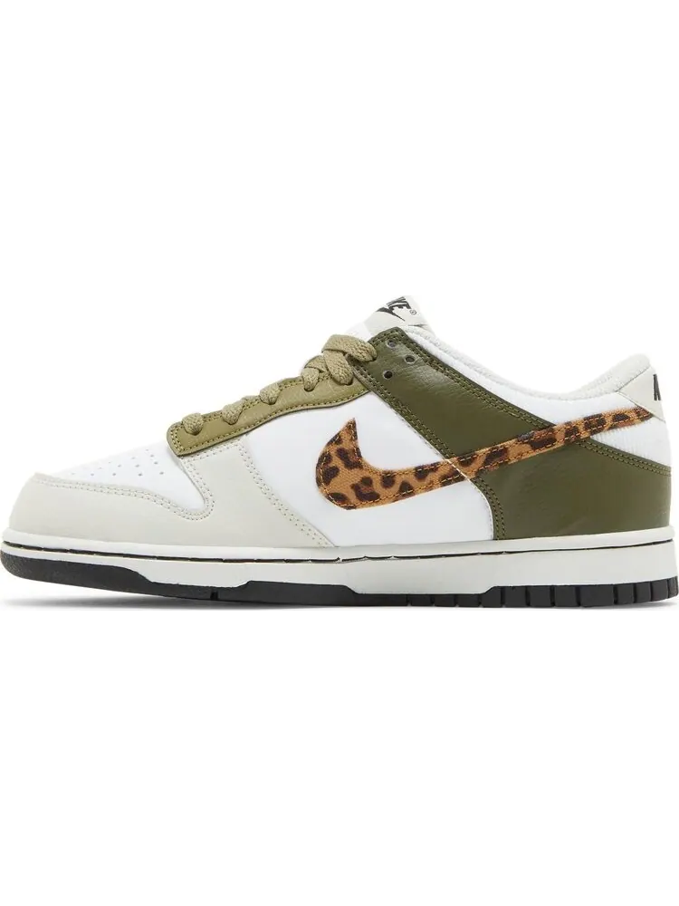 Кроссовки Nike Dunk Low GS 'Leopard' — изображение 3 из 8, белый
