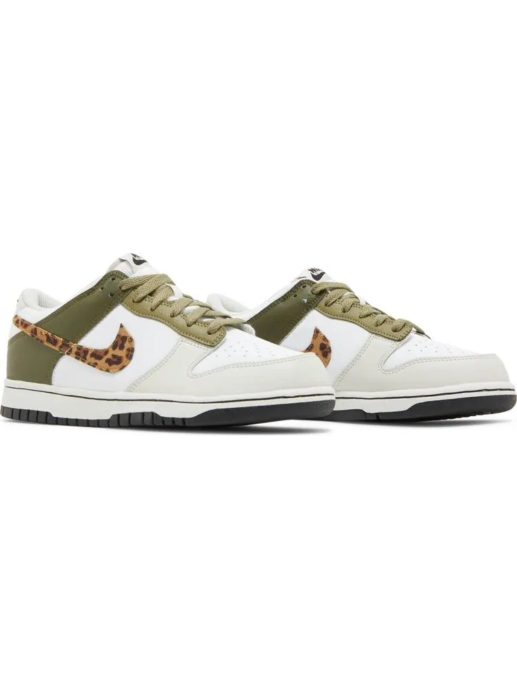 Кроссовки Nike Dunk Low GS 'Leopard' — изображение 8 из 8, белый