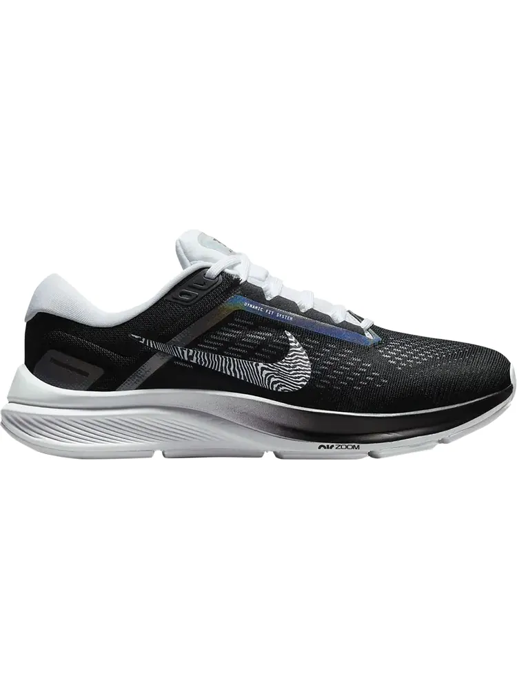 Кроссовки Nike Wmns Air Zoom Structure 24 'Black Zebra Iridescent' — изображение 1 из 1, черный