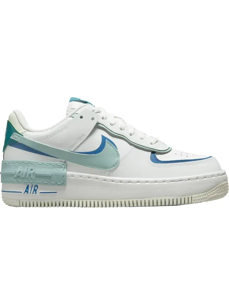 Кроссовки Wmns Air Force 1 Shadow 'White Industrial Blue Teal' — изображение 1 из 1, белый