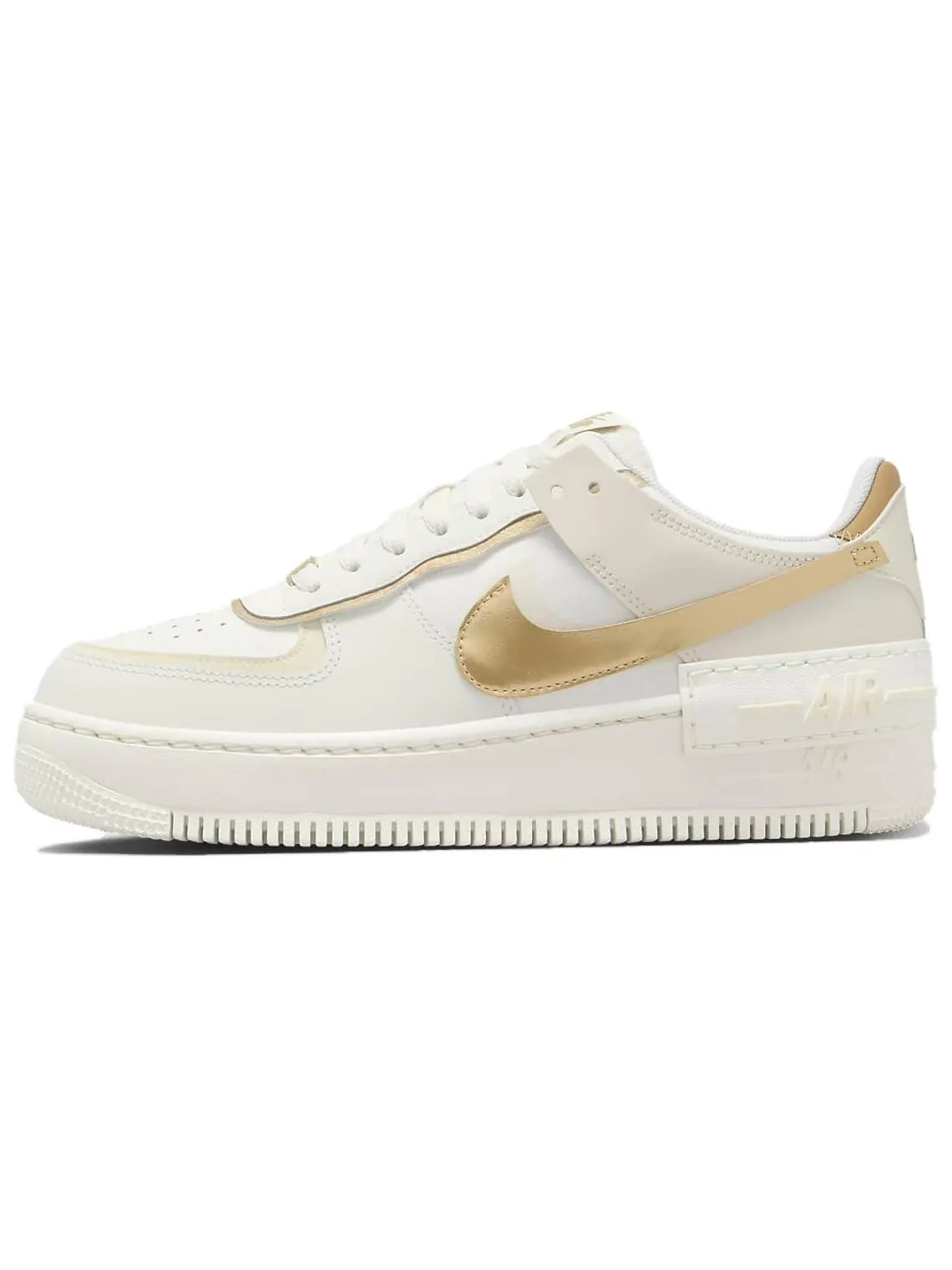 Кроссовки Nike Air Force 1 Skateboard Shoes Women's — изображение 1 из 6, белый/золотой