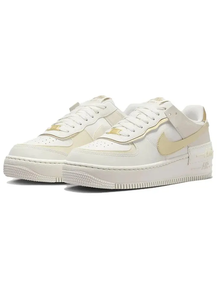 Кроссовки Nike Air Force 1 Skateboard Shoes Women's — изображение 3 из 6, белый/золотой