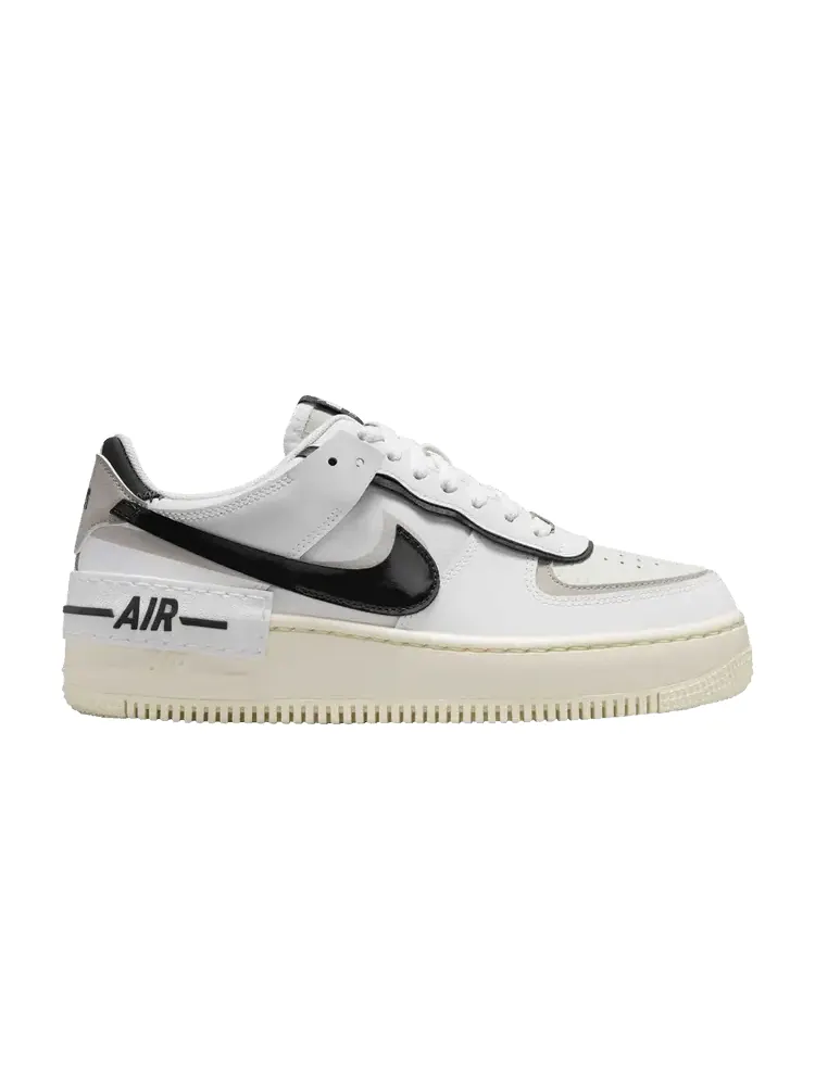 Кроссовки Nike Wmns Air Force 1 Shadow White Off Noir — изображение 1 из 1, белый черный