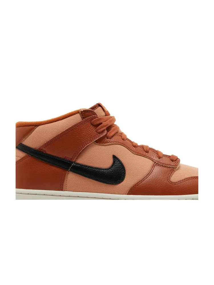 Кроссовки Nike Dunk Mid — изображение 2 из 8, коричневый