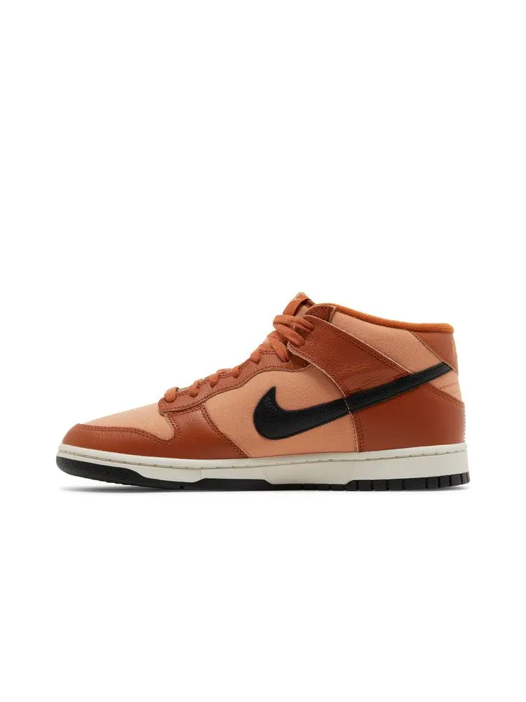 Кроссовки Nike Dunk Mid — изображение 3 из 8, коричневый
