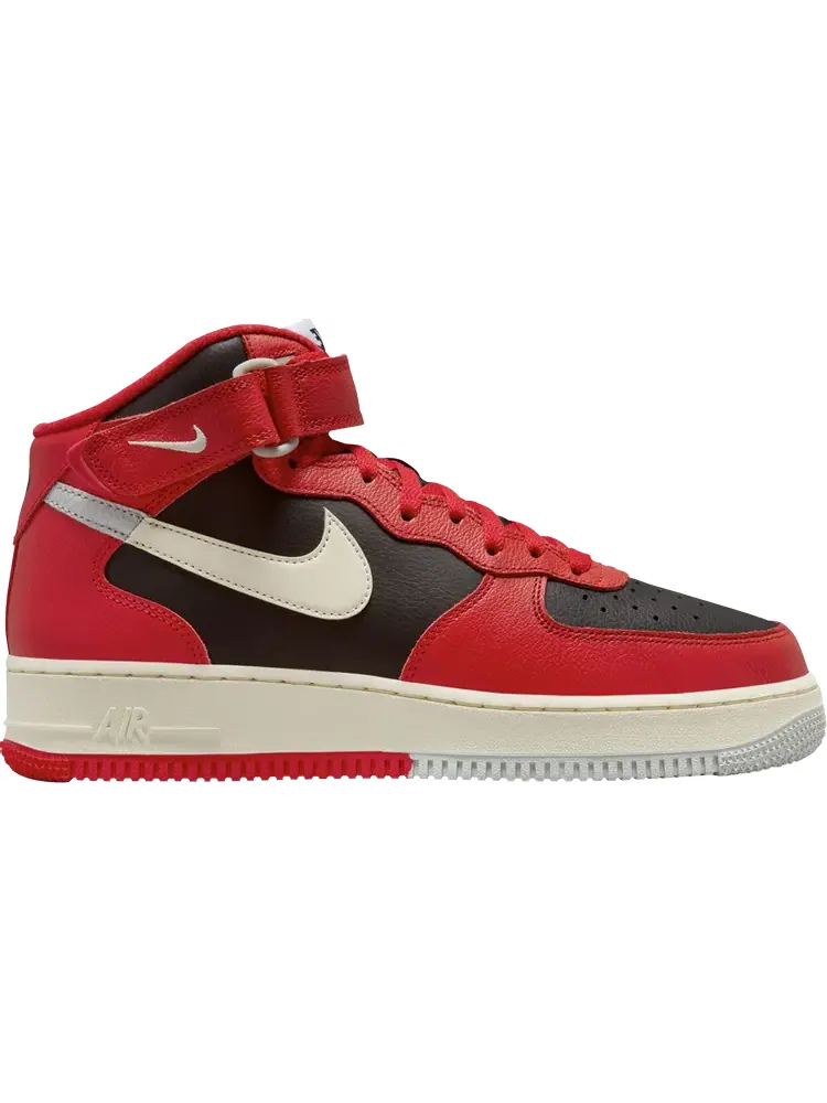 Кроссовки Air Force 1 Mid '07 LV8 'Split - University Red Black' — изображение 1 из 1, черный