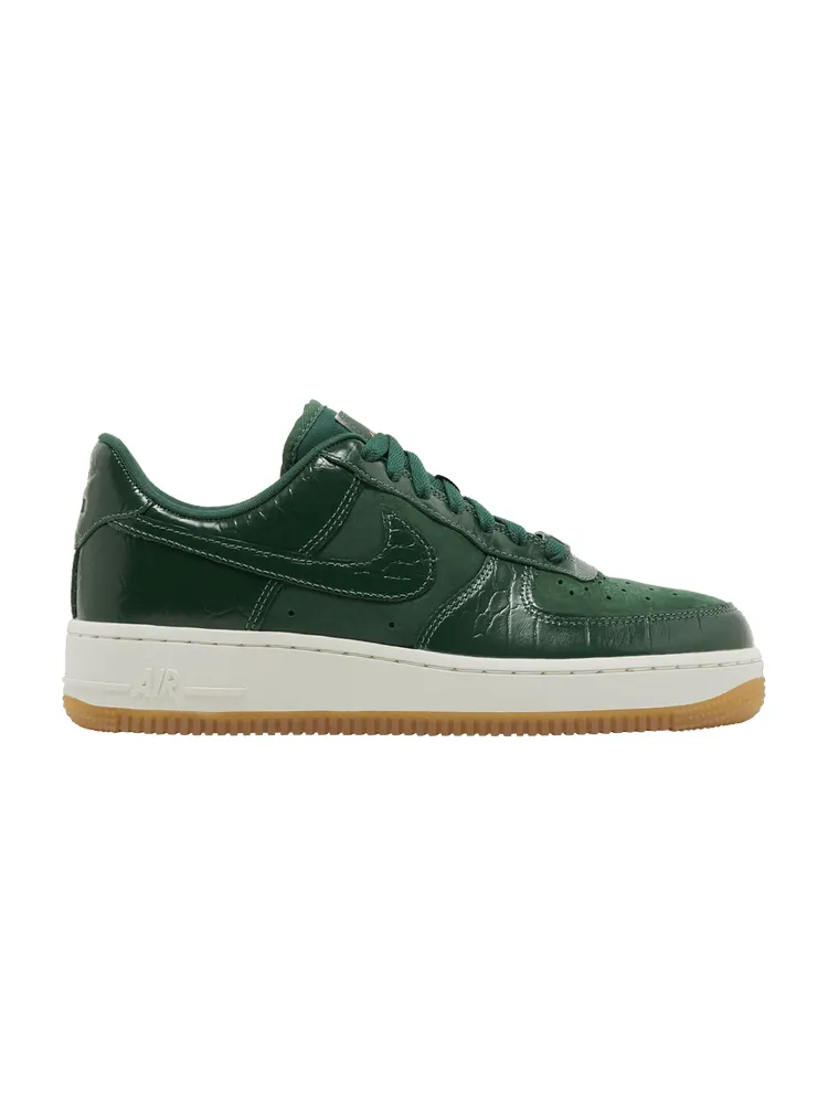 Кроссовки Nike Wmns Air Force 1 '07 LX 'Gorge Green Croc' — изображение 1 из 9, зеленый/зеленый