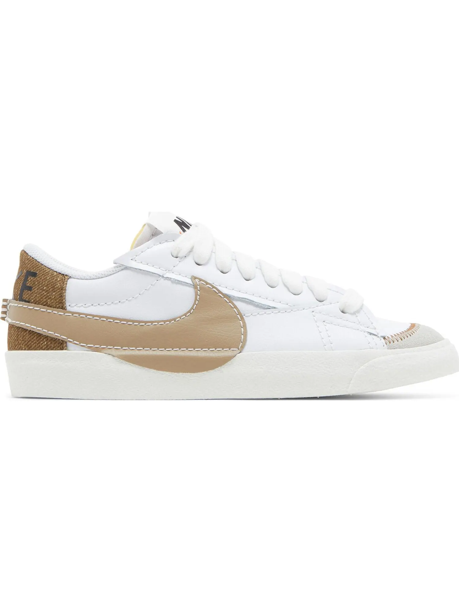 Кроссовки Nike Blazer Low — изображение 1 из 5, белый-коричневый