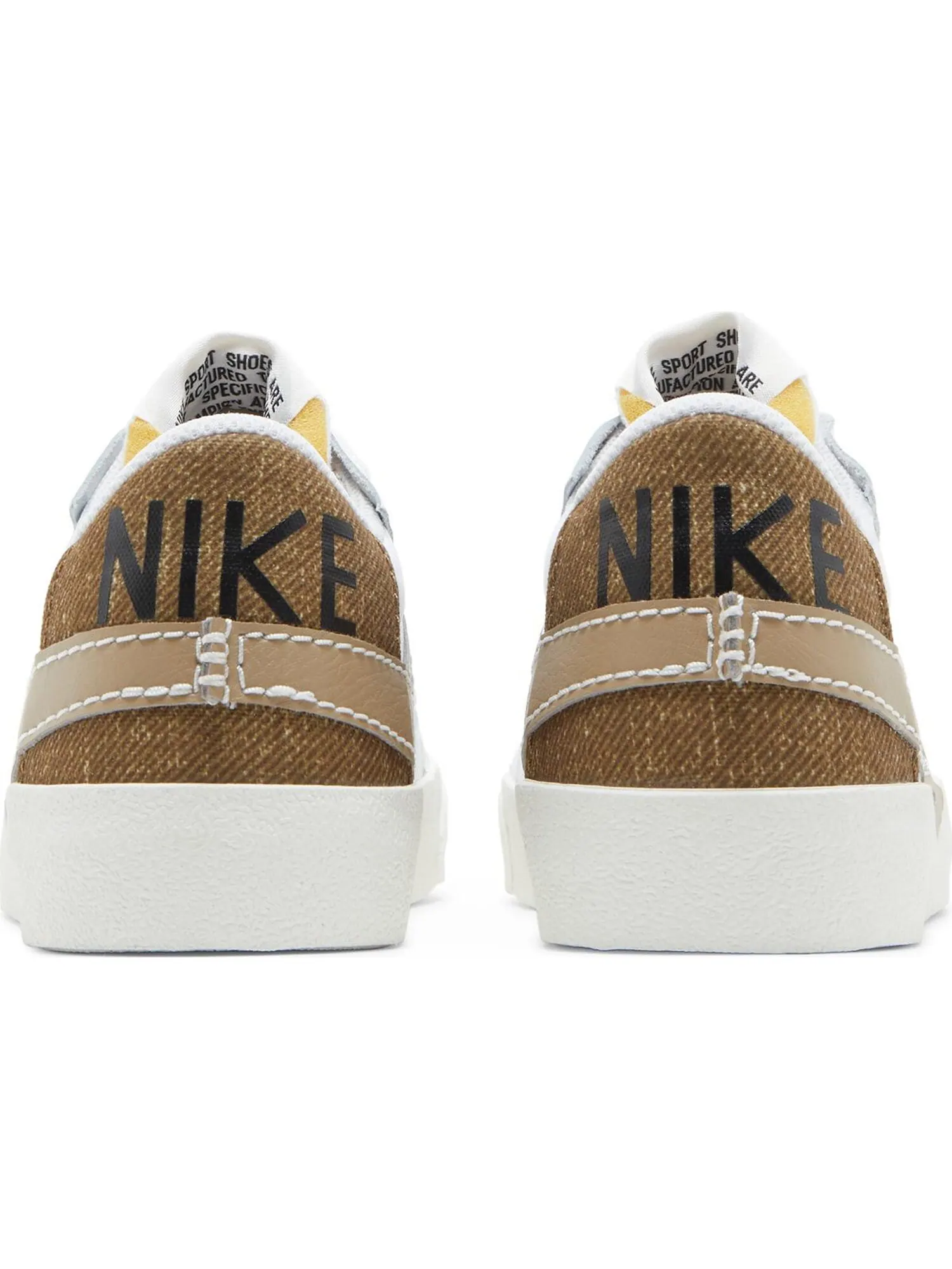 Кроссовки Nike Blazer Low — изображение 4 из 5, белый-коричневый