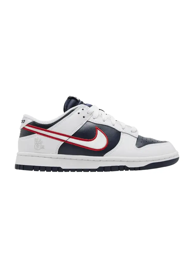Кроссовки Nike Wmns Dunk Low Premium 'Houston Comets Four Peat' — изображение 1 из 9, белый/красный/серый