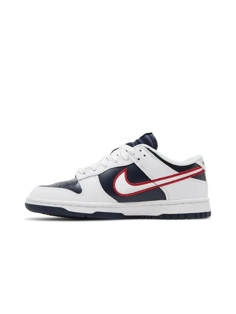 Кроссовки Nike Wmns Dunk Low Premium 'Houston Comets Four Peat' — изображение 4 из 9, белый/красный/серый