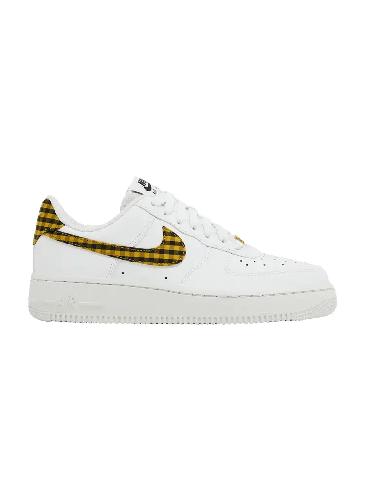 Кроссовки Nike Wmns Air Force 1 Low 'Bronzine Gingham' — изображение 1 из 9, белый//черный